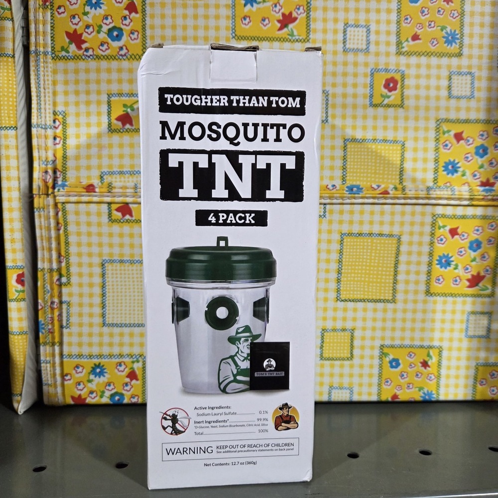 Tougher Than Tom Mosquito TNT 4 Pack- Bait Attracts & Traps Mosquitoes